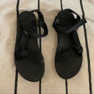 Black Teva Universal Sandals